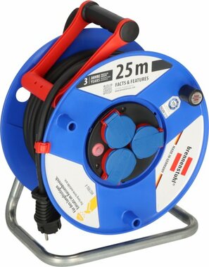Garant IP44 carrete de cable para la construcción de la industria 25m H07RN-F 3G2,5