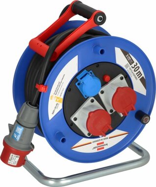 Avvolgicavo da cantiere industriale edile Garant CEE IP44 30 m H07RN-F 5G2.5