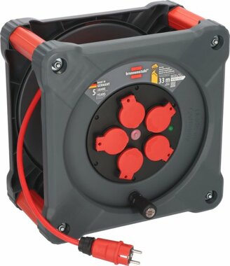 Professional Avvolgicavo da cantiere KA 3210 5 IP44, 33 m H07BQ-F 3G2.5