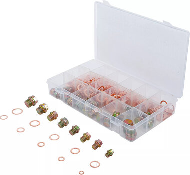 Assortimento, tappi e anelli di scarico olio