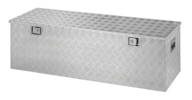 Cassetta porta attrezzi in alluminio per rimorchio 1450 x 520 x H 460 mm