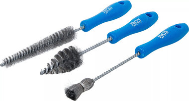 Set di spazzole pulizia per iniettori diesel 3 pz