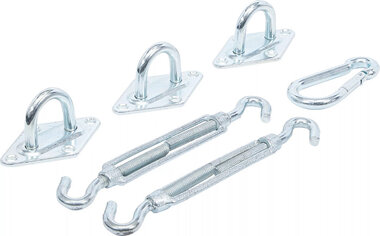 Set per montaggio vele parasole 6 pz