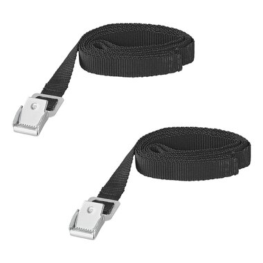 Cinghie di fissaggio con fibbia in metallo 1 8-150 cm - set da 2