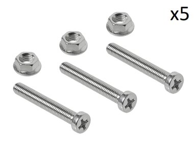 Set di viti M8 6 pezzi per presa multipla x5 pezzi