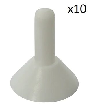 Copertura antipioggia per palo della tenda x10 pezzi