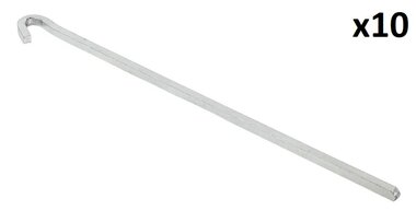 Picchetto da roccia 30 cm in metallo quadrato x10 pezzi