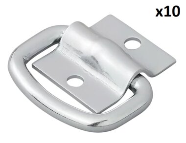 Anello di ancoraggio in due pezzi 42 x 36 mm x10 pezzi