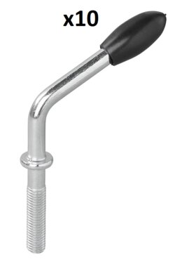 Perno filettato per morsetto ruota jockey 48 mm x10 pezzi