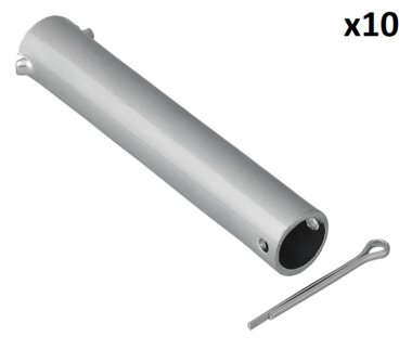 Asse per ruotino 48 mm x10 pezzi