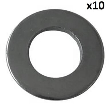 Rondella piatta A 13 DIN 125-ST x10 pezzi