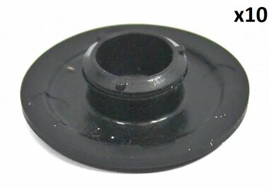 Tappo di riempimento in plastica nera x10 pezzi