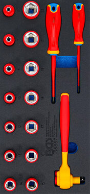 Serie di cacciaviti e chiavi a bussola VDE 10 mm (3/8) 17 pz