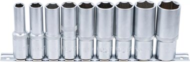 Set di chiavi ad esagono incassato, profondita 12,5 mm (1/2) 10   24 mm 9 pezzi