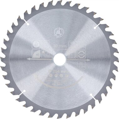 Lama per sega circolare con punte in metallo duro Ø 254 x 30 x 3,2 mm 40 denti