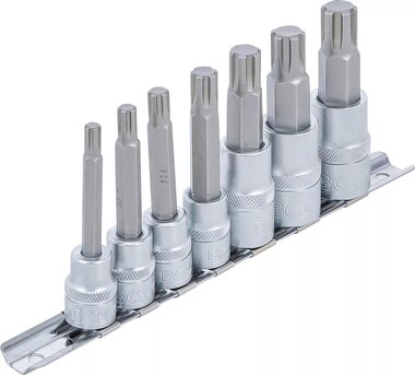 Serie di chiavi a bussola (3/8) / (1/2) profilo a cuneo (per RIBE) M6 - M14 7 pz