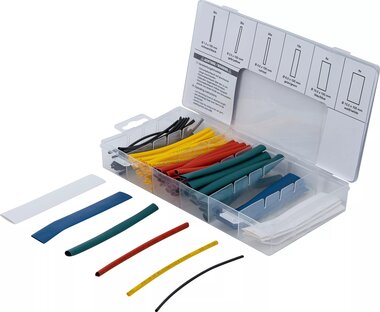Assortimento manicotti termorestringenti colorati 100 pz
