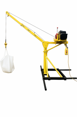 Gru da cantiere 500 kg 25 m elettrica 230V – Rotazione a 360°