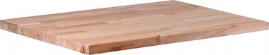 Piano di lavoro in legno massiccio 650 x 550 x 30 mm