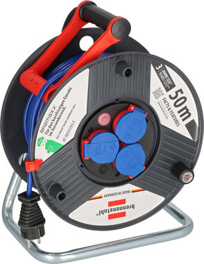 Avvolgicavo 50 m IP44 AT-N05V3V3-F 3G1,5 blu