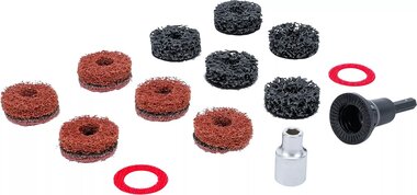 Kit smerigliatrice mozzo ruota per prigionieri e bulloni ruota 14 pz