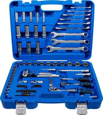 Serie di bussole esagonali 6,3 mm (1/4) / 10 mm (3/8) 92 pz