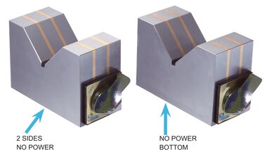 Blocco a V magnetico 8 mm - 34 mm