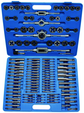 Set per rubinetto e taglio, INCH e metrico 110 parti