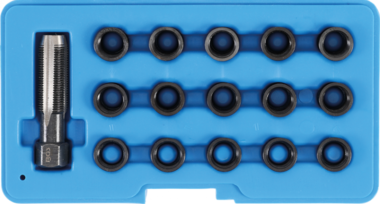 Kit di riparazione per filetti candelette M14 x 1,25 mm 16 pz