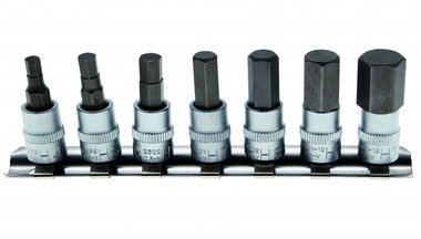 Tappi bit 1/4, 7 parti, presa 4-12 mm