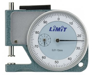 Spessimetro analogico modello tascabile da 10 mm
