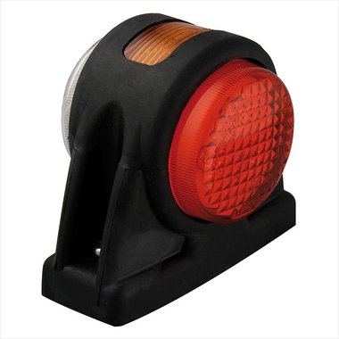 Luce di posizione anteriore 12/24V rosso/bianco/arancione 101x82mm LED