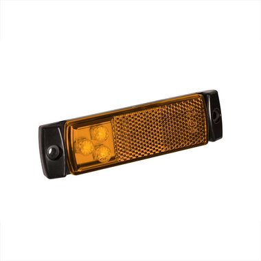 Luce di ingombro laterale 12/24V arancione 126x30mm LED 126x30mm