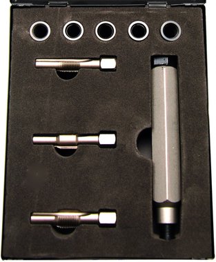 Kit di riparazione per filetti sedi candelette M10 x 1,25 mm