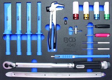 BGS 4047 3/3 Modulo utensili 18 pezzi per la manutenzione dei pneumatici