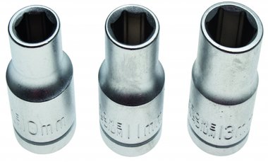Set di chiavi a tubo da 12,5 mm (1/2) 10 / 11 / 13 mm 3 pz