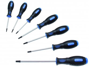 Set di cacciaviti con profilo a T (per Torx) con foro T10 - T40 7 pezzi