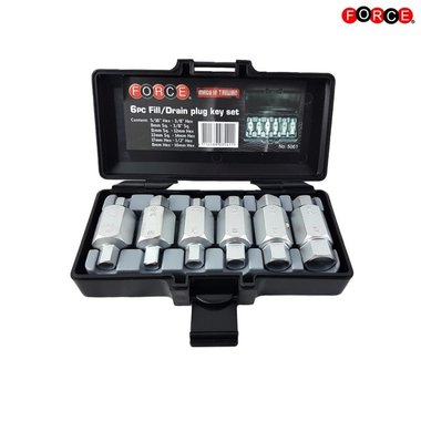 Set di chiavi a bussola per tappi coppa olio 6 pz