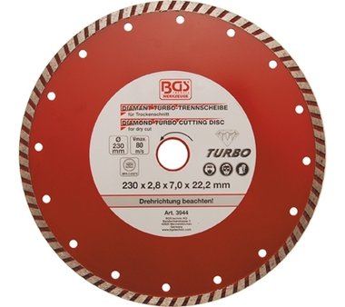 Dischi da taglio turbo diametro 230 mm