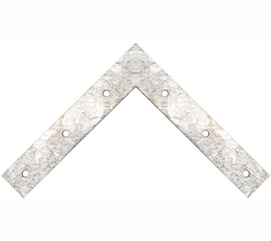 2 pezzi Piastra a L 150 x 150 x 150 x 25 x 2 mm