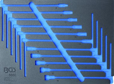 Modulo per carrelli portautensili 3/3 vuoto per BGS 8880