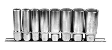 1/2 Set di tappi lunghi a 6 facce SAE 8 pezzi