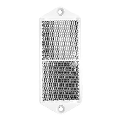 Riflettore bianco 127x51mm fissaggio a vite 127x51mm