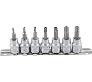 Set di tappi 3/8 Bit Cap, Torx (per Torx), T15-T50 7 pezzi