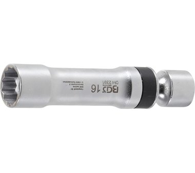 Inserto snodato per candele poligonale con molla 10 mm (3/8) 16 mm