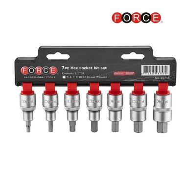 1/2 Doppenset Inbus 7 pezzi