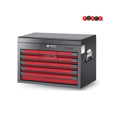 Pensile con 9 cassetti Rosso e Nero (lucido)