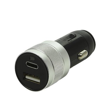 Caricabatterie USB tipo A C a 2 vie 12V/24V 3100mA