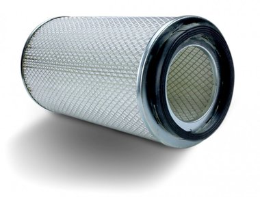 Filtro antipolvere per l'aspirazione delle polveri degli armadi di sabbiatura