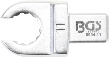 Chiave ad anello ad innesto aperto 11 mm sede 9 x 12 mm
